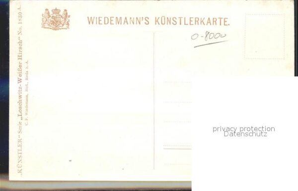 Verlag Wiedemann WIRO Nr. 1830 A Loschwitz-Weisser Hirsch Dampfer – Bild 2