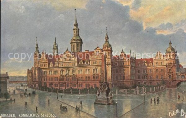 Verlag Tucks Oilette Nr. 174 B Dresden Königliches Schloss