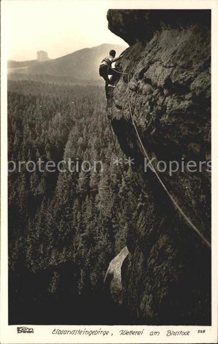 Klettern Bergsteigen Elbsandsteingebirge Blosstock