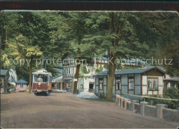 Strassenbahn Grosser Wasserfall Sächsische Schweiz
