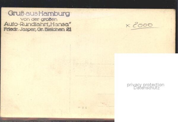 Autobus Omnibus Auto-Rundfahrt Hansa Hamburg – Bild 2