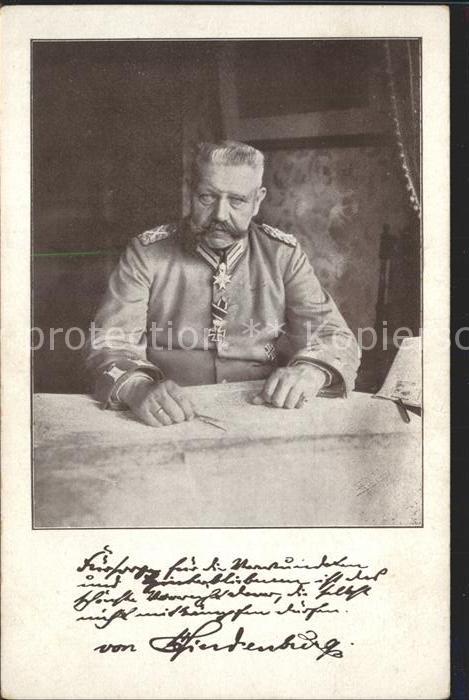 Hindenburg Widmung Wiesbaden Opfertag