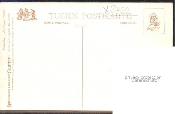 Verlag Tucks Oilette Nr. 600 B Göttingen Barfüsserstrasse Charle – Bild 2