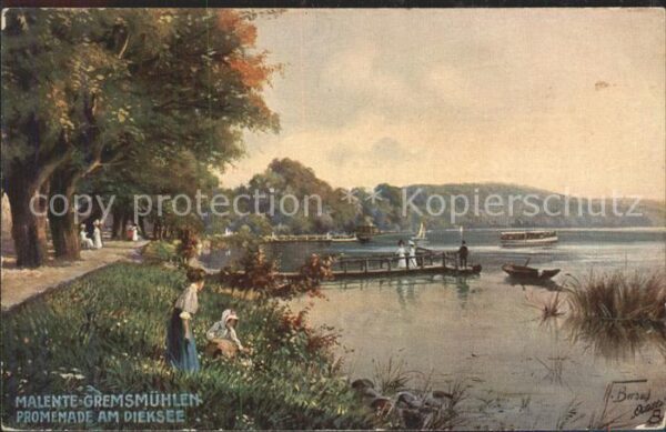 Verlag Tucks Oilette Nr. 758 Malente-Gremsmühlen Promenade am Di