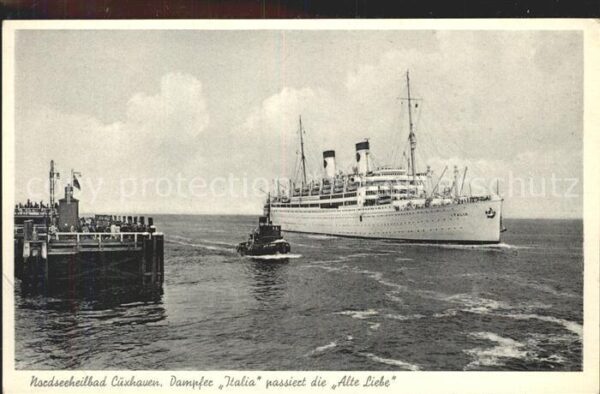 Dampfer Oceanliner Italia Alte Liebe Cuxhaven