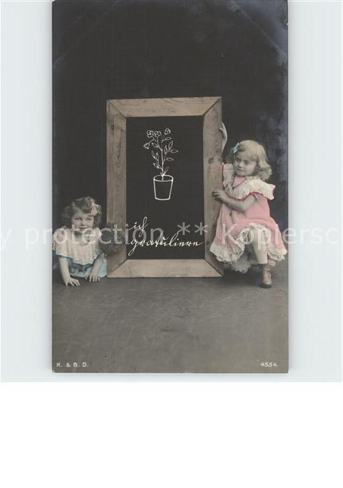 Kinder Child Enfants Schultafel Glückwunsch Foto-KBD-Nr. 455