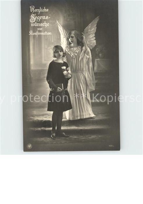 Foto NPG Nr. 400/1 Schutzengel Konfirmation Glückwun