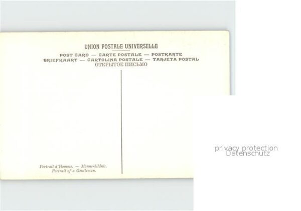 Kuenstlerkarte J. van Ravensteyn Mansportret – Bild 2