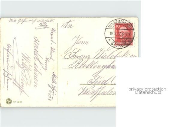 Namenstag Namenskarte Maiglöckchen Veilchen Litho – Bild 2
