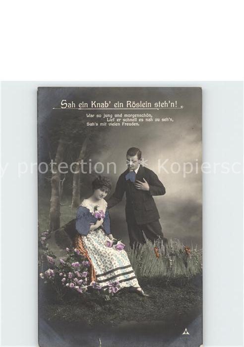 Foto PH Nr. 4125-2 Poesie Sah ein Knab ein Röslein