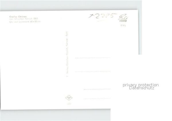 Kuenstlerkarte Christian Hinrich Grosser Christus – Bild 2