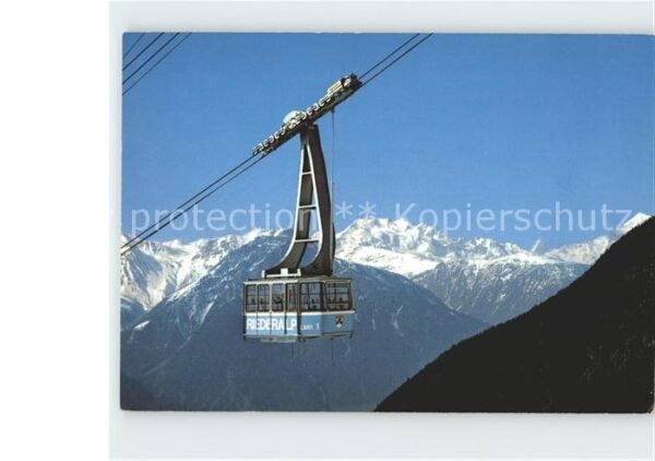 Seilbahn Mörel-Riederalp Wallis Dom Matterhorn