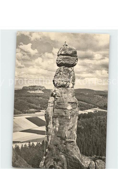 Klettern Bergsteigen Barbarine Sächsische Schweiz