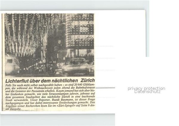 Strassenbahn Zürich Zeitungsartikel – Bild 2