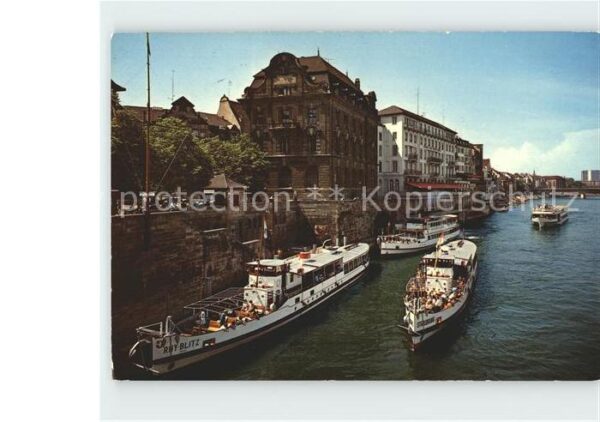 Motorschiffe Schifflände Basel