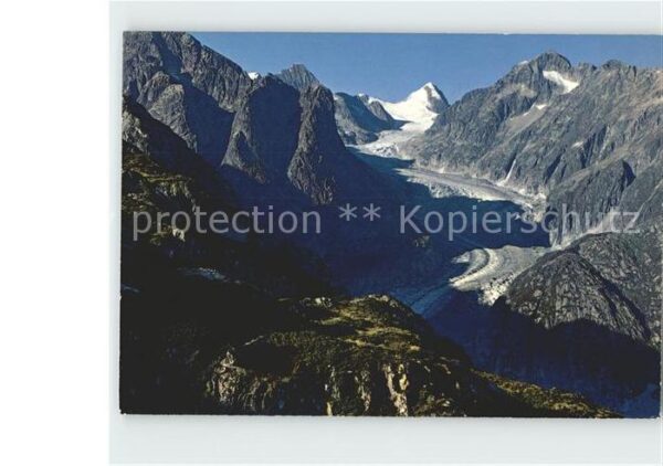 Gletscher Fieschergetscher Finsteraar Rothorn Obe