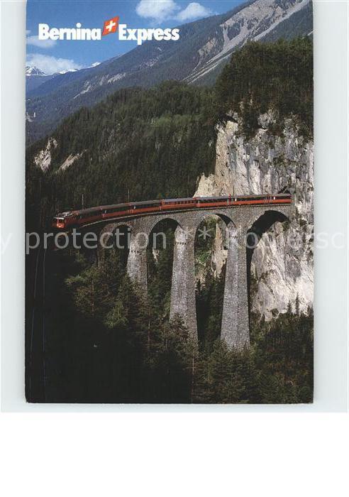 Eisenbahn Bernina-Express Landwasser-Viadukt Fili