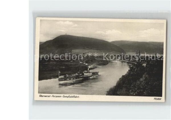 Dampfer Seitenrad Höxter Oberweser