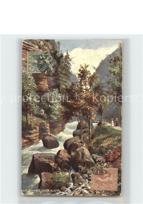 Verlag Tucks Oilette Nr. 660 B Wilde Klamm Sächsische Schweiz