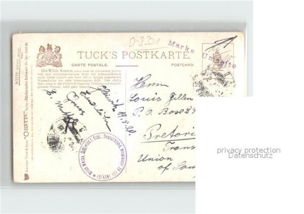 Verlag Tucks Oilette Nr. 660 B Wilde Klamm Sächsische Schweiz – Bild 2