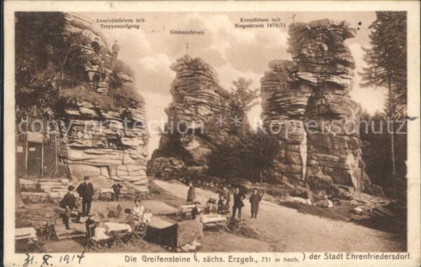 Greifensteine Erzgebirge Greifenstein Berghaus Felsformationen