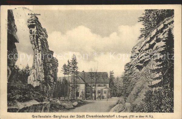 Greifensteine Erzgebirge Greifenstein Berghaus Felsformationen