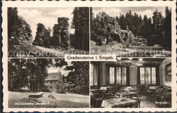 Greifensteine Erzgebirge Felsformationen Naturbühne HO Gaststätt