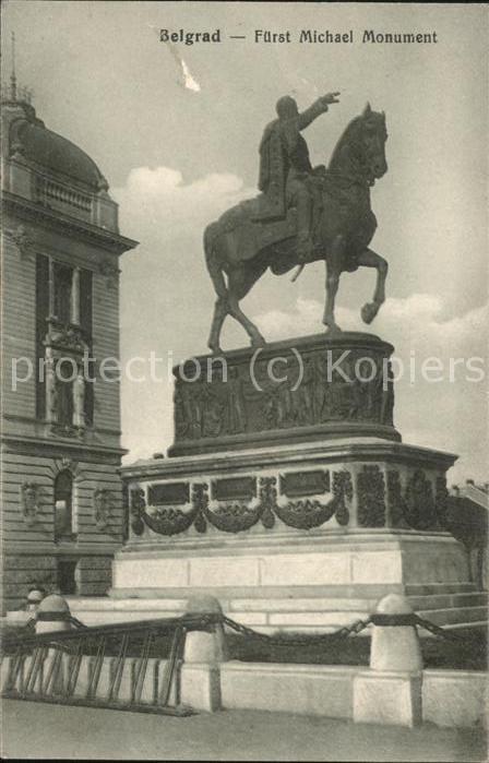 Belgrad Serbien Fürst Michael Monument
