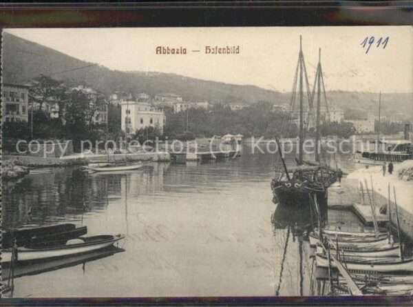 Opatija Abbazia Hafen Schiffe