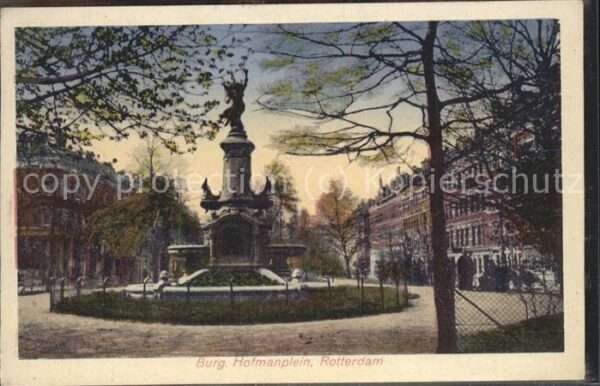 Rotterdam Burg Hofmannplein Denkmal