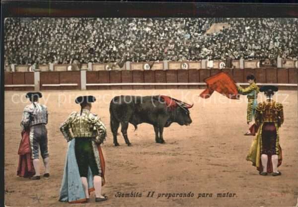 Spanien Stierkampf Primera Vara Künstlerkarte T
