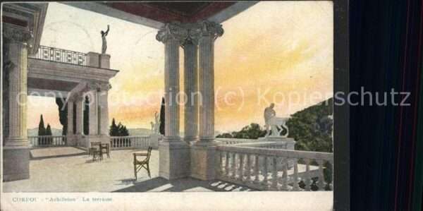 Corfou La terrasse