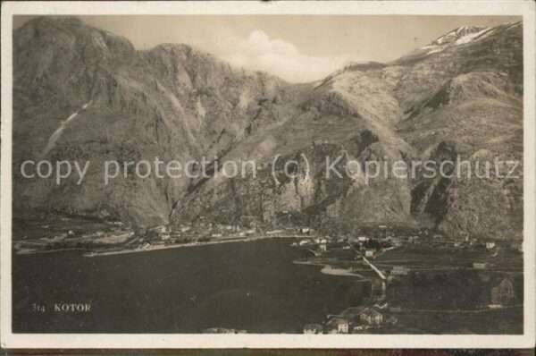 Kotor Montenegro Panorama Berge See