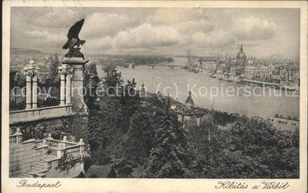 Budapest Aussicht von Königlichen Burg Kilatas a