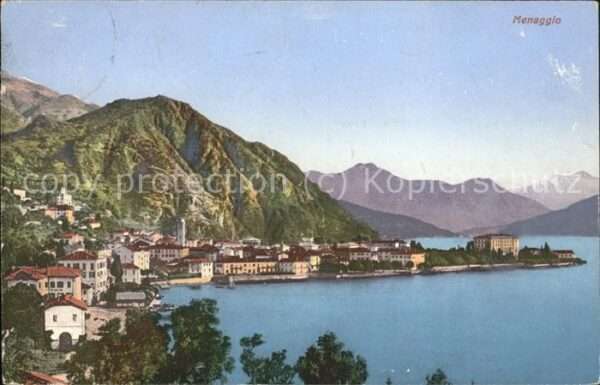 Menaggio Lago di Como Panorama am Meer