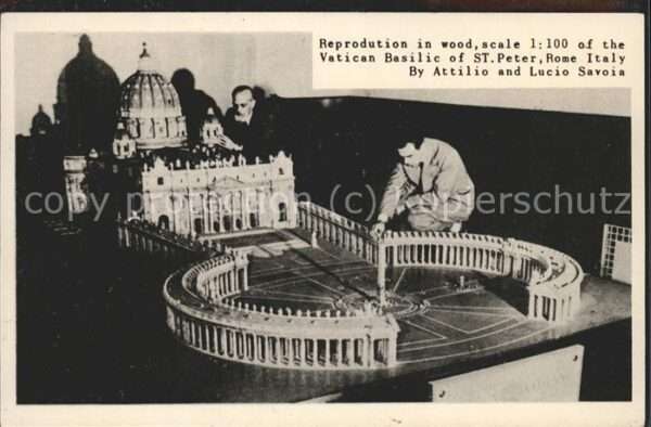 Rom Roma Vatican Basilic of St.Peter Reprodution