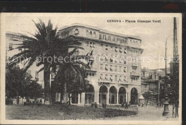 Genova Genua Liguria Piazza Giuseppe Verdi