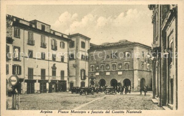 Italien Italia Italy Arpino Piazza Municipio Autos