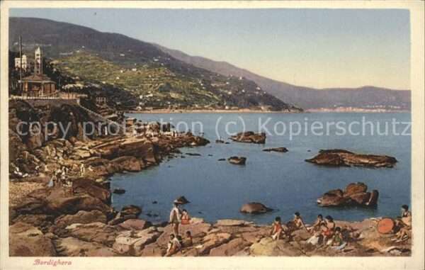 Bordighera Panorama am Meer Baden