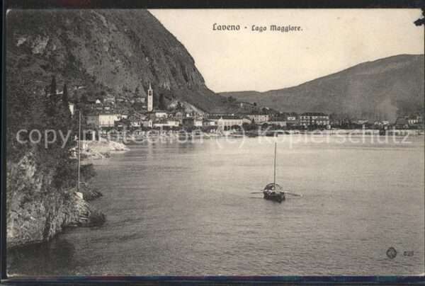 Lago Maggiore Laveno Panorama am See