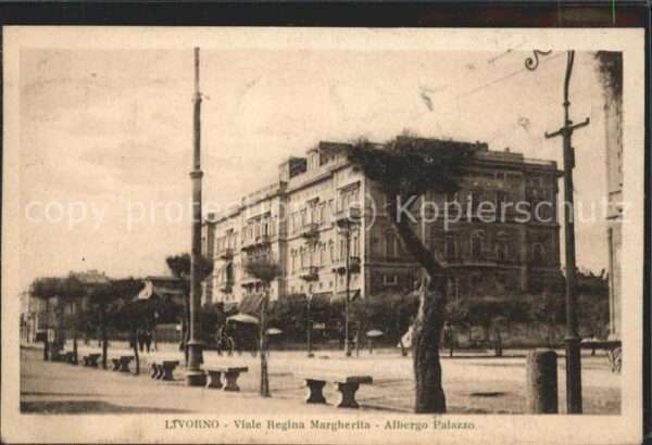 Livorno Viale Regina Margherita Albergo Palazzo