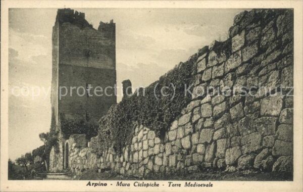 Italien Italia Italy Arpine Mura Ciclopiche Torre Medioevale
