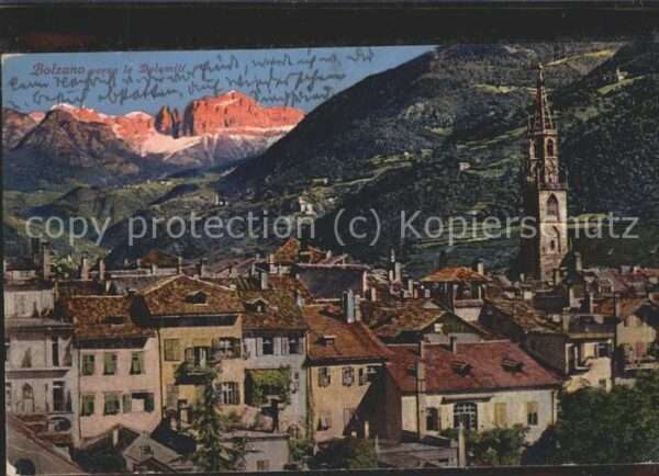 Bolzano Panorama mit Dolomiten