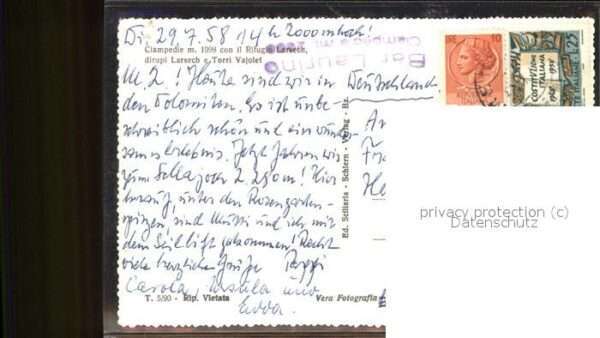Italien Italia Italy Clampedie Torri Vajolet – Bild 2