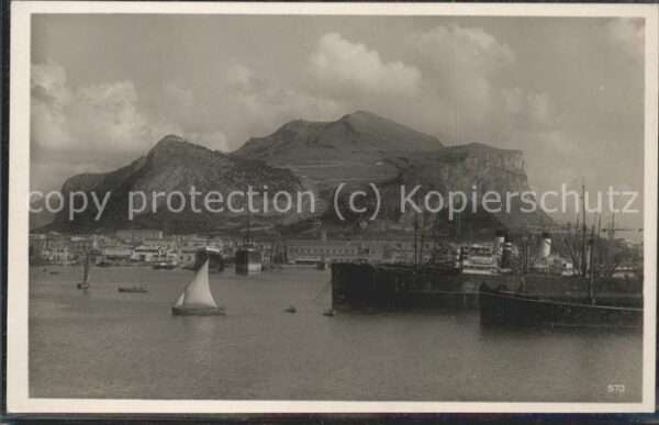 Palermo Sicilia Hafen Monter Pellegrino