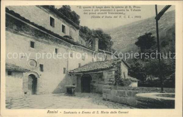 Assisi Umbria Santuario o Eremo di S. Maria delle Car