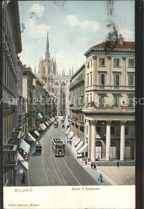 Milano Corso Emanuele Strassenbahn