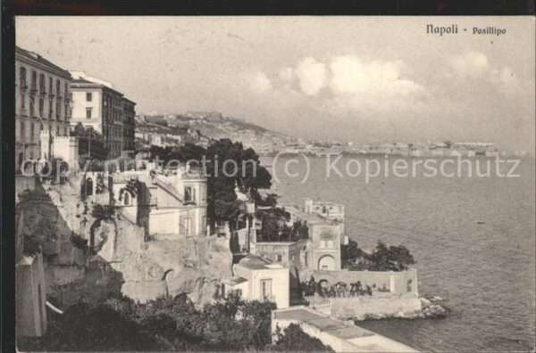 Napoli Neapel Posillipo Panorama am Meer