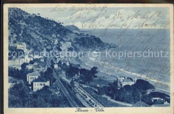 ALASSIO Savona Liguria IT Panorama am Meer