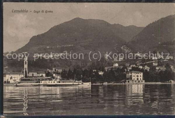 Cernobbio Lago di Como Panorama am See